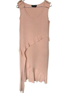 SONIA RYKIEL light peach sheath knee-length dress small